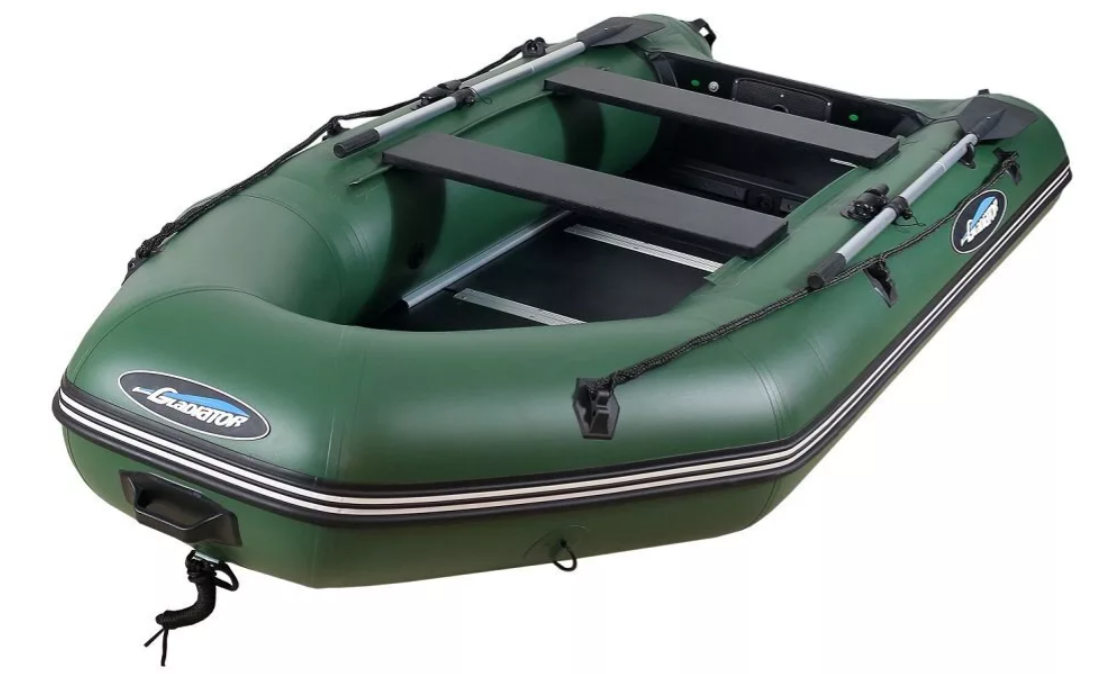 МОТОРНО-ГРЕБНАЯ ЛОДКА ПВХ GLADIATOR А 340 ТК С ФАНЕРНЫМ ПОЛОМ в Омске