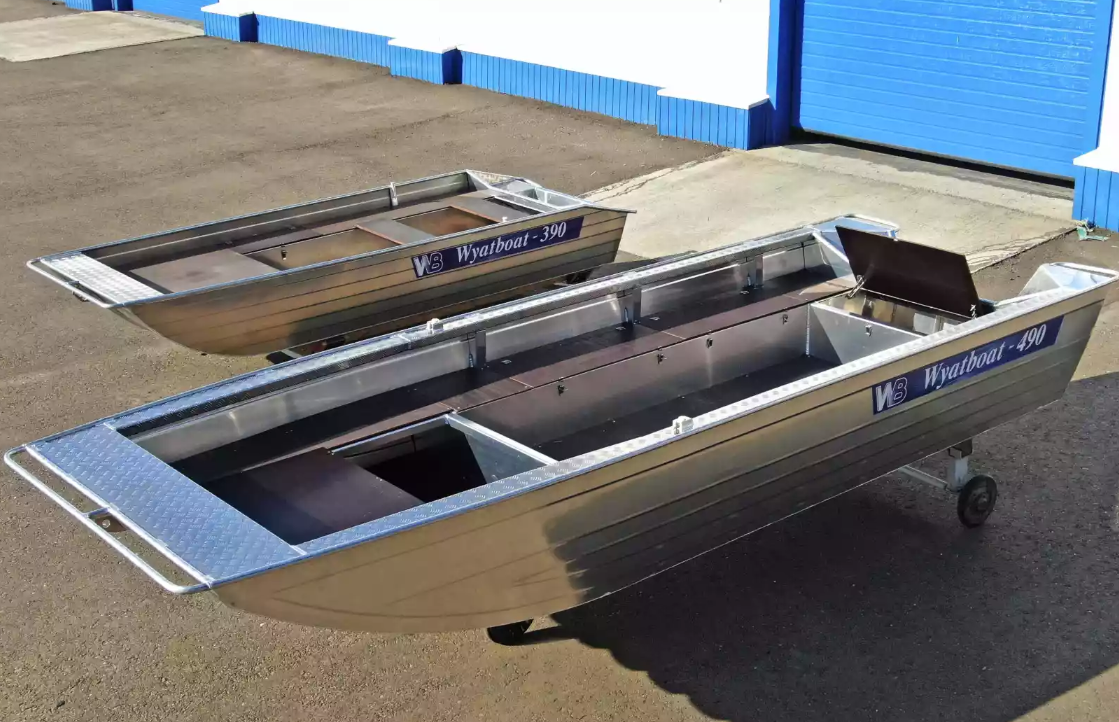 Алюминиевая лодка Wyatboat-490 Jonboat в Омске