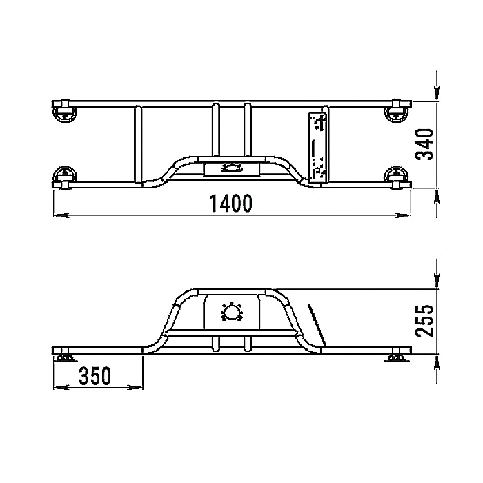 Стойка рулевая с бортовым креплением малая в Омске