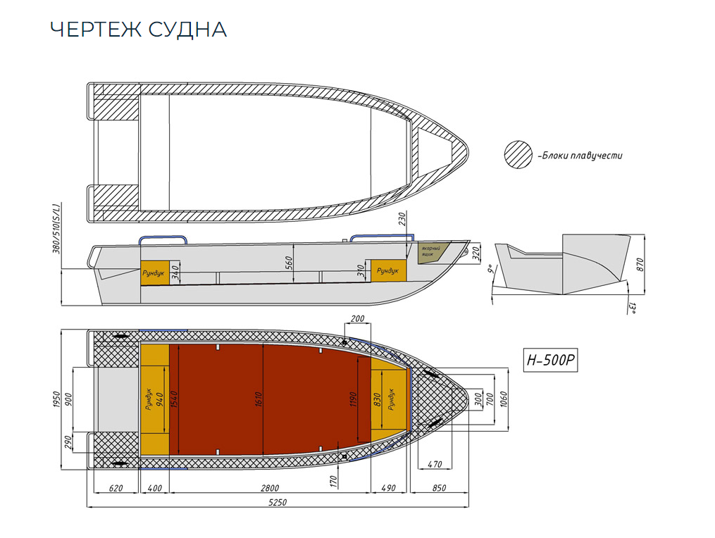 Алюминиевая лодка Неман-500 P в Омске