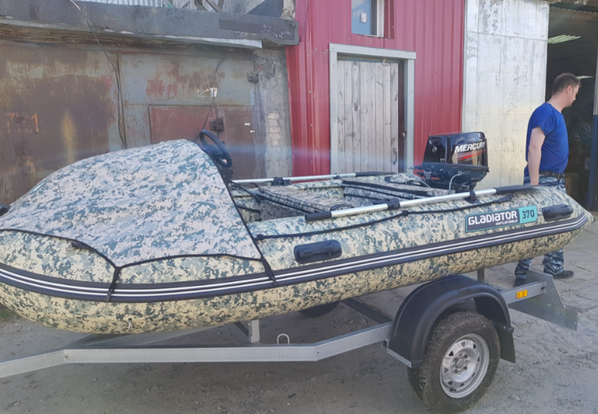 НАДУВНАЯ ЛОДКА GLADIATOR C370AL в Омске