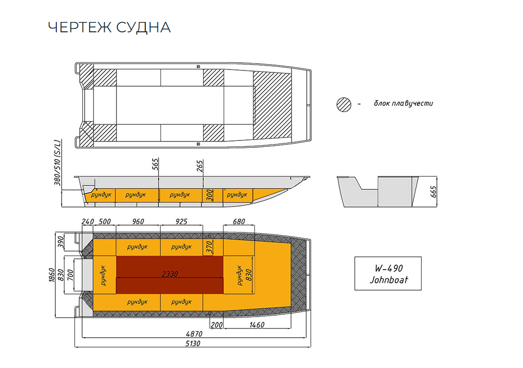 Алюминиевая лодка Wyatboat-490 Jonboat в Омске