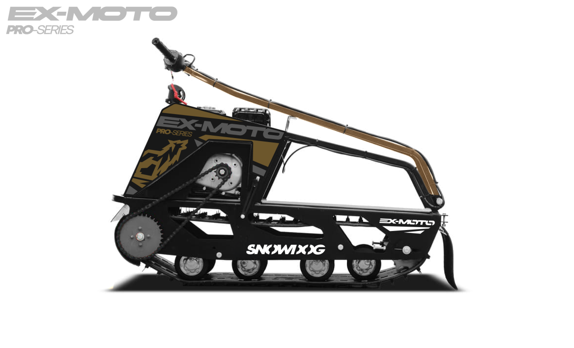 Мотобуксировщик EX-MOTO SNOWDOG S380 8л.с. в Омске