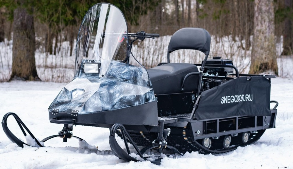 Миниснегоход Бурлак Егерь Экспедитор 15 л.с. , реверс, тормоз, капот белый в Омске