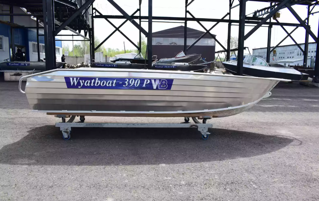 Алюминиевая лодка Wyatboat-390Р Увеличенный борт в Омске