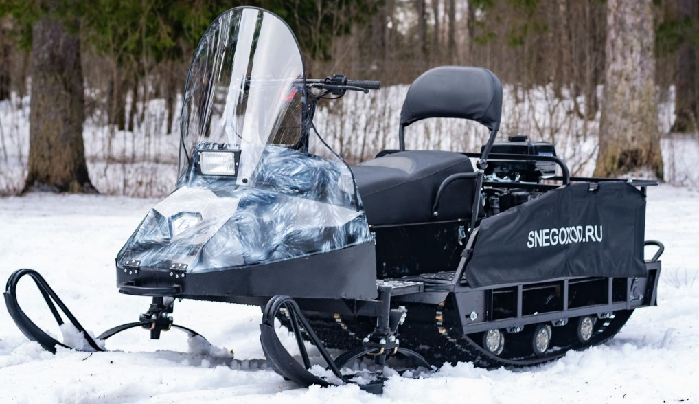 Миниснегоход Бурлак Егерь Экспедитор 15 л.с. , реверс, тормоз, капот белый в Омске