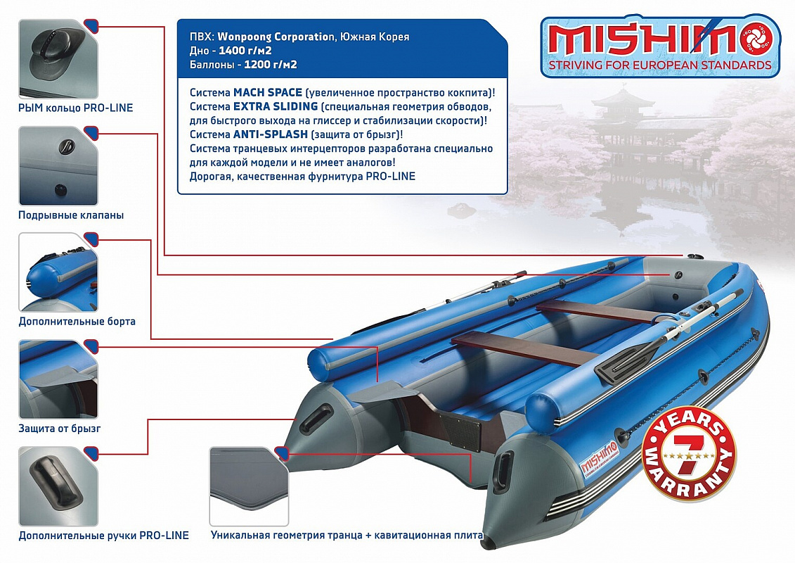 Лодка MISHIMO FAMILY LITE DF 400 в Омске