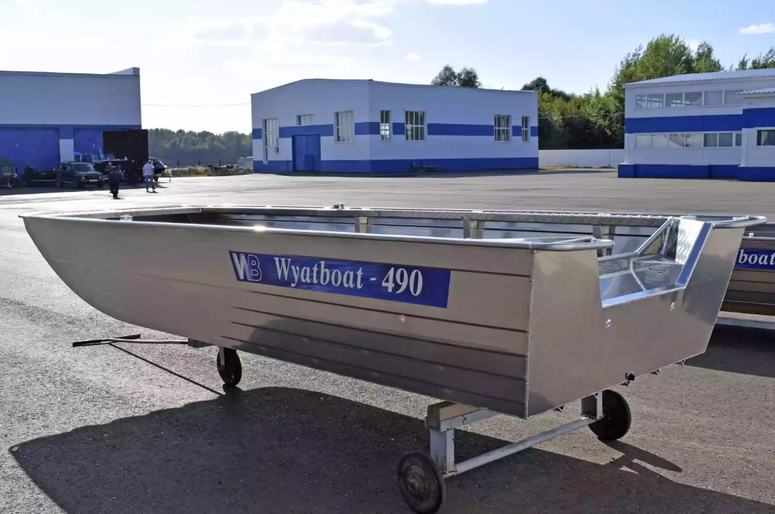 Алюминиевая лодка Wyatboat-490 Jonboat в Омске