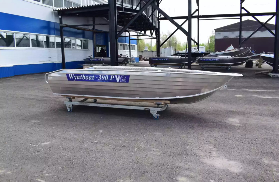 Алюминиевая лодка Wyatboat-390Р Увеличенный борт в Омске