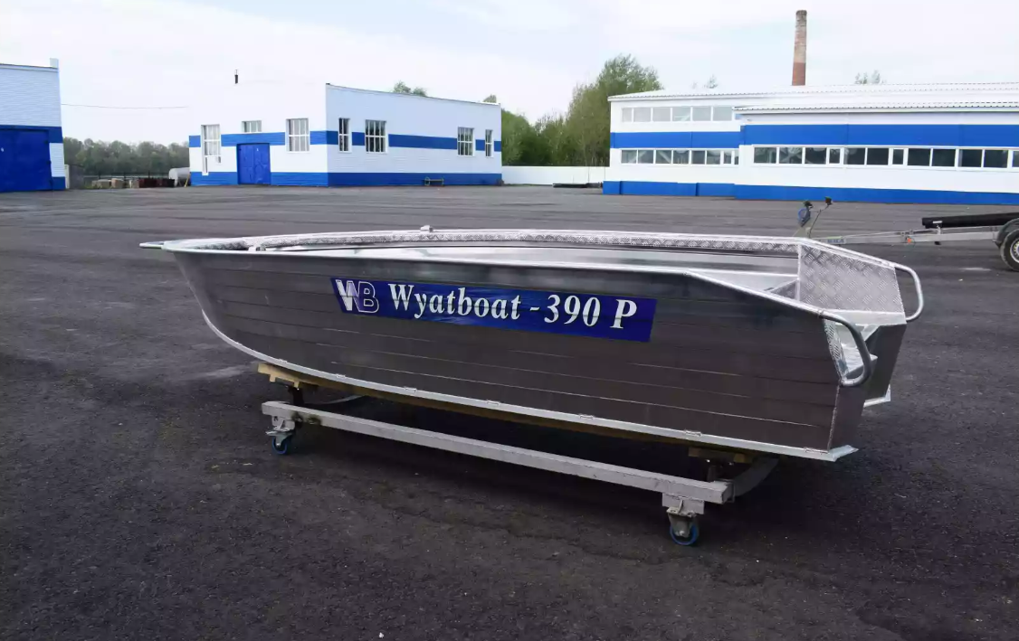 Алюминиевая лодка Wyatboat-390Р Увеличенный борт в Омске