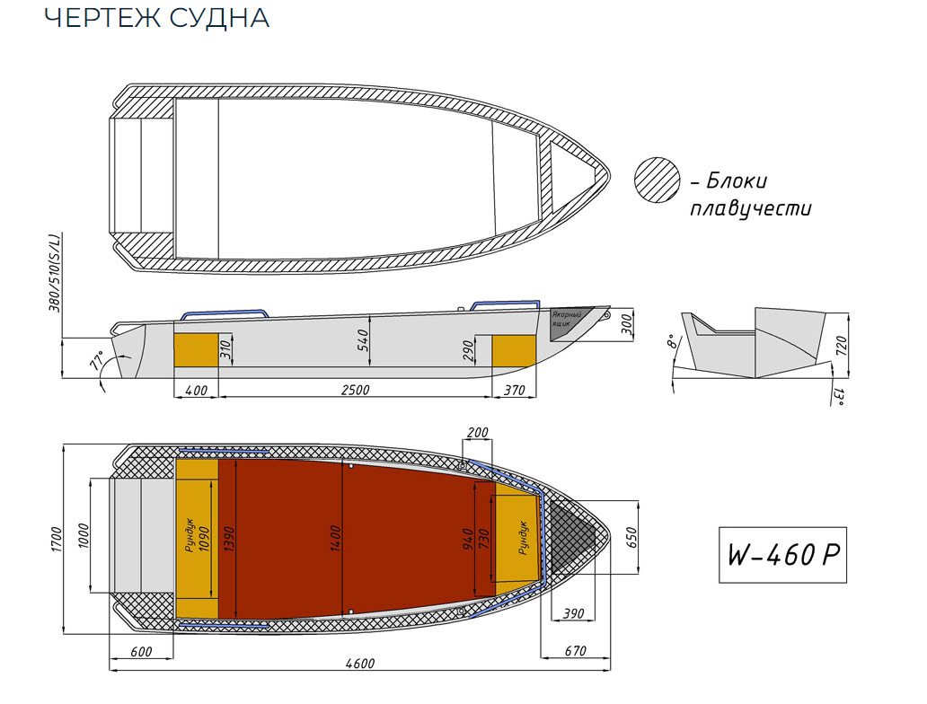 Алюминиевая лодка Wyatboat-460 P в Омске