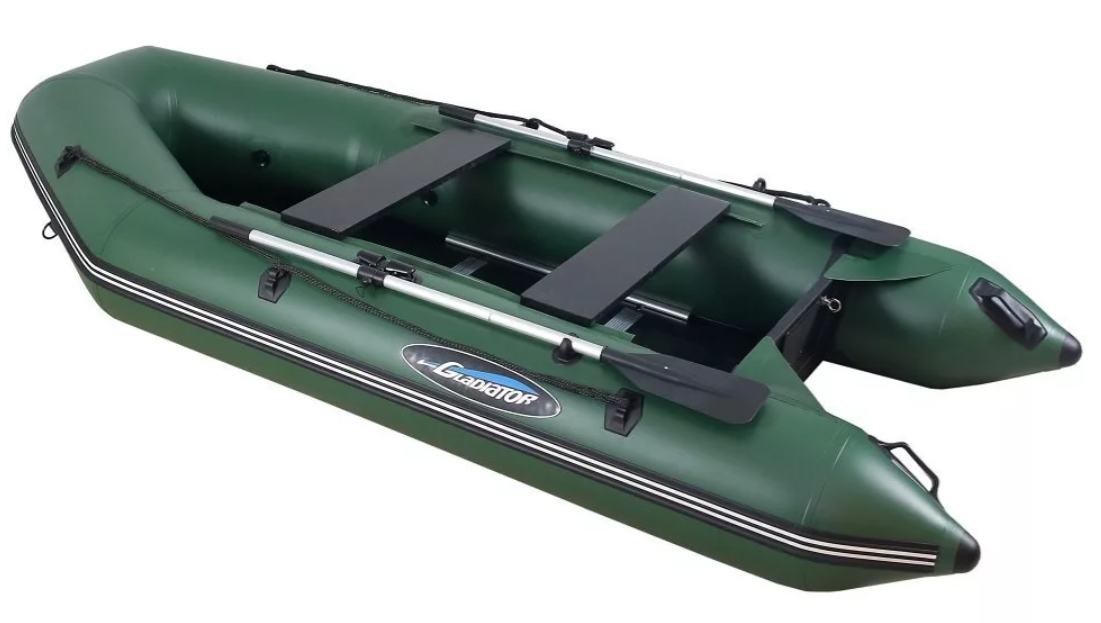 МОТОРНО-ГРЕБНАЯ ЛОДКА ПВХ GLADIATOR А 340 ТК С ФАНЕРНЫМ ПОЛОМ в Омске