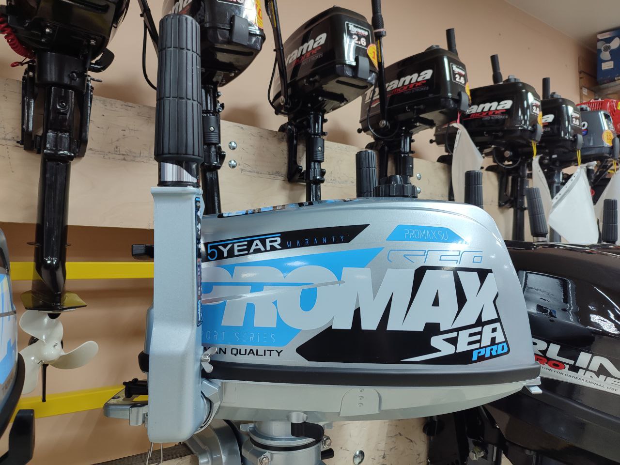 Лодочный мотор PROMAX SP5FHS (внешний бак 12 л) в Омске