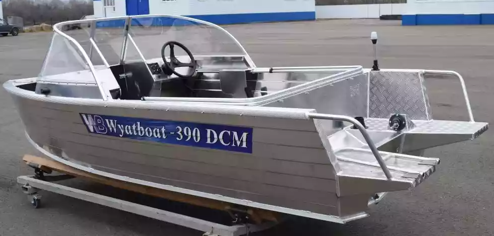 Алюминиевая лодка Wyatboat-390 DCM Увеличенный борт в Омске