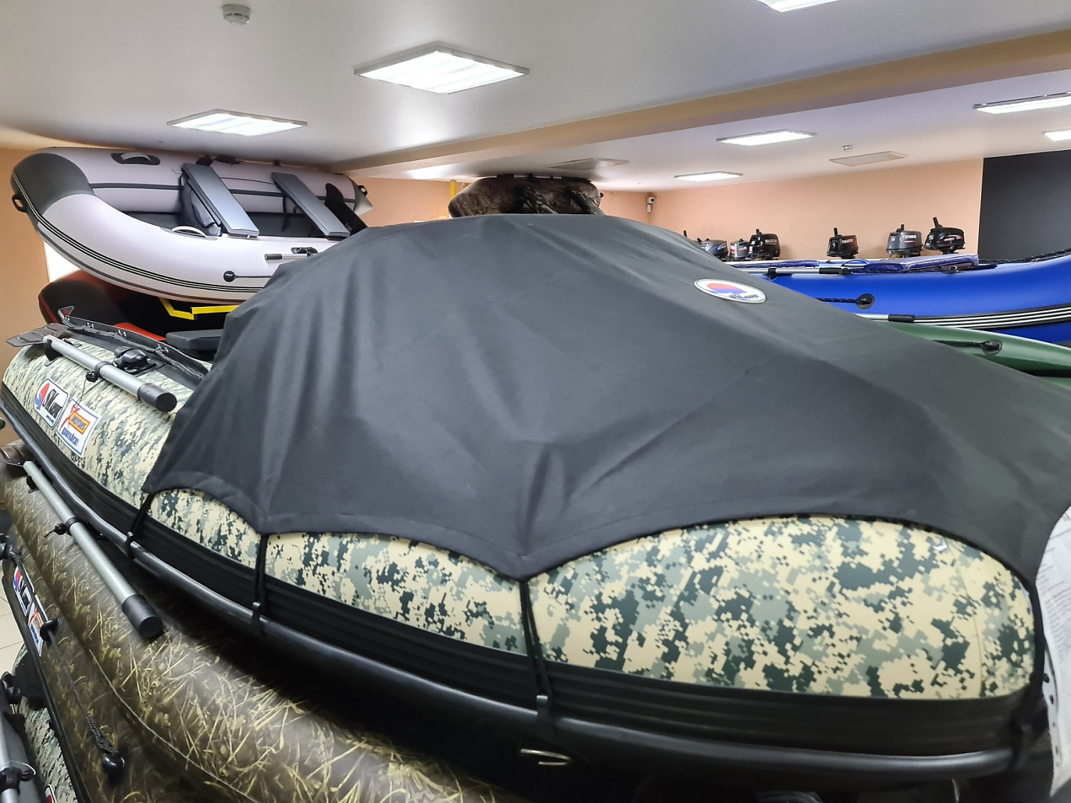 КОМПЛЕКТ НОСОВОГО ТЕНТА К ЛОДКЕ SMARINE AIR MAX 380 ЧЕРНЫЙ в Омске