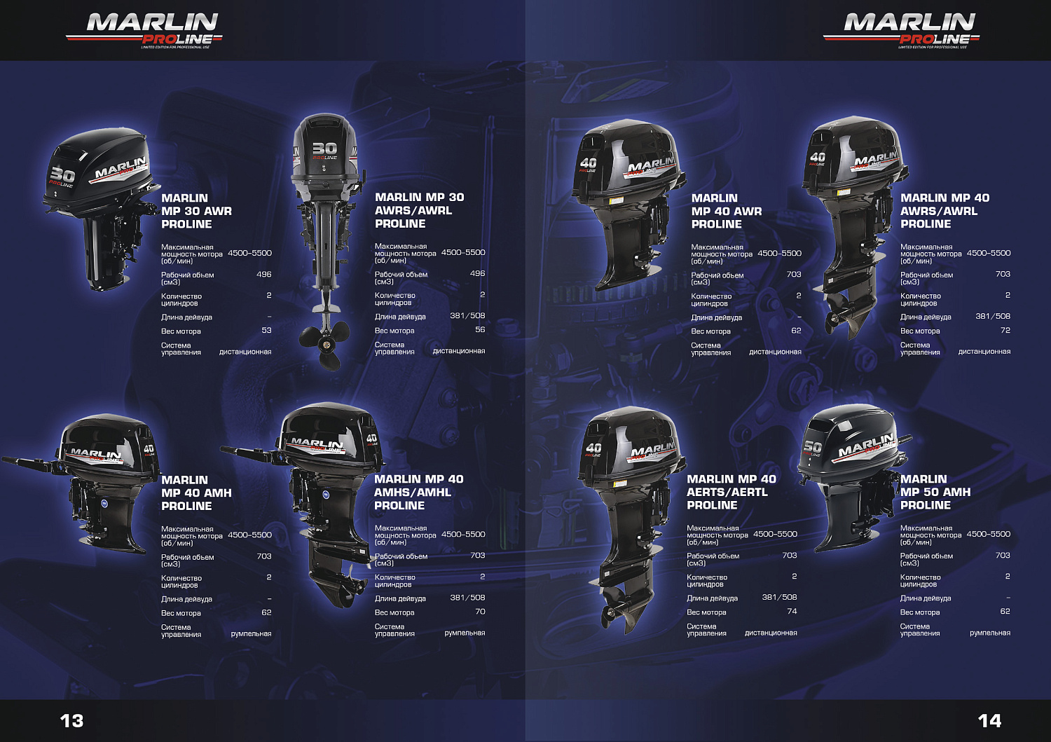 Лодочный мотор MARLIN PROLINE MP 9.9 (20) AWRL FORCE в Омске