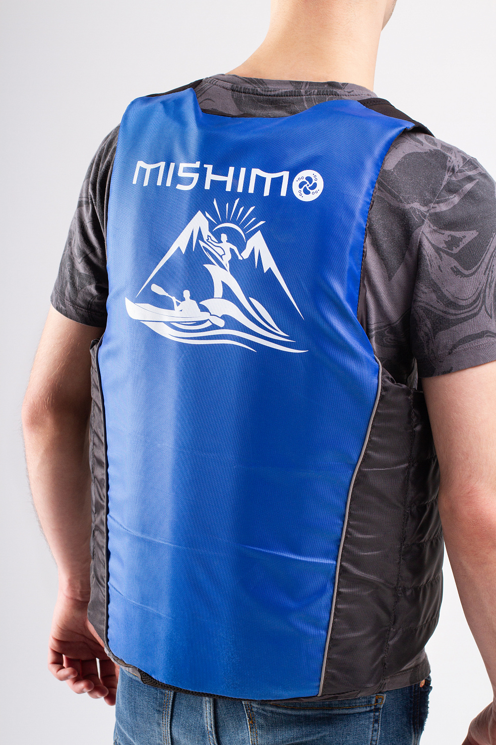 Жилет спасательный MISHIMO PRO Премиум качества Черно-синий в Омске