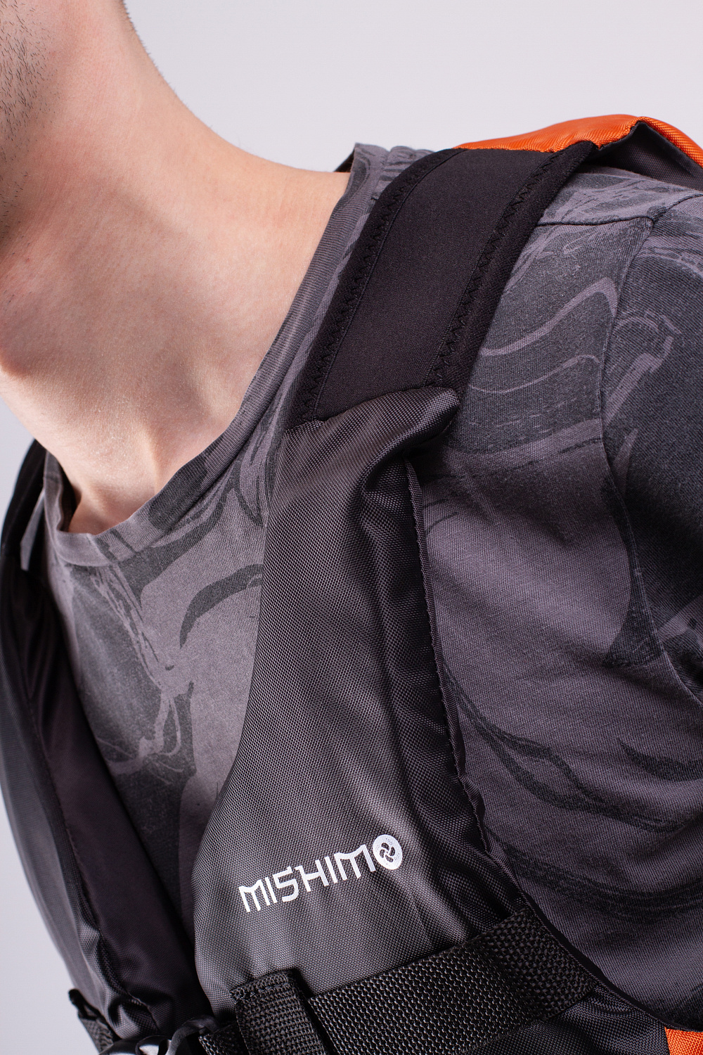 Жилет спасательный MISHIMO PRO Премиум качества Черно-оранжевый в Омске