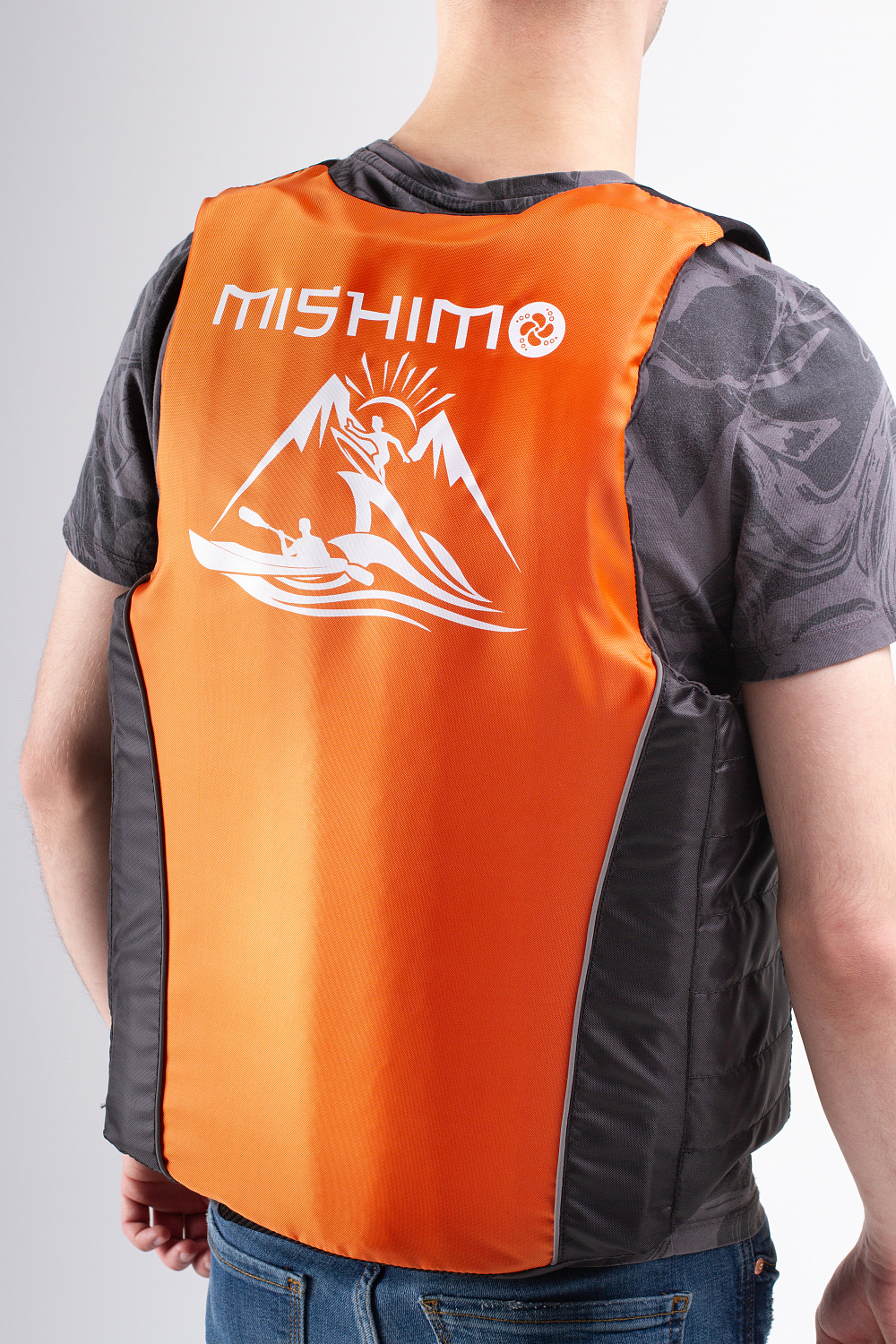 Жилет спасательный MISHIMO PRO Премиум качества Черно-оранжевый в Омске